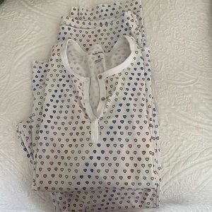 Roller Rabbit NWOT long sleeve rainbow heart pajamas